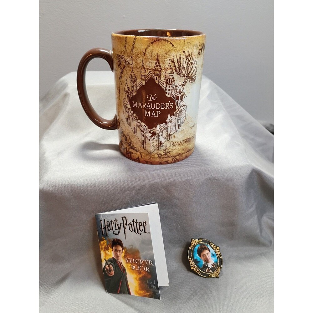 Harry Potter Marauders Map Ceramic Coffee Mug-The Wizarding World of HP+Ring